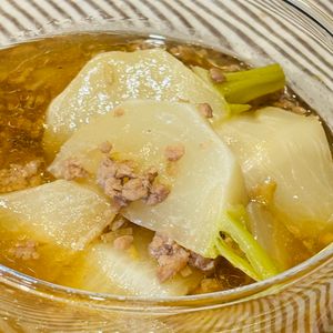 あなぼんごはんの作ってみた!投稿(かぶのしょうがそぼろ煮)