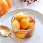 もちもち！【かぼちゃのお豆腐白玉】みたらしはレンジで簡単♪