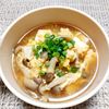 よっこの作ってみた!投稿(和風仕立て♪『豆腐としめじのたまごスープ』)
