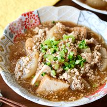 【大根と厚揚げの中華煮込み】お鍋1つ全部入れて煮込むだけ