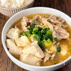 コク旨ねぎ味噌肉豆腐（豚こまで簡単）