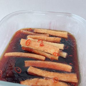 あーちゃん·͜· ♡の作ってみた!投稿(お箸が止まらない♪ぽりぽり癖になる旨さ♡【大根の醤油漬け】)