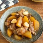 調味料は大さじ2！スペアリブと大根の煮物
