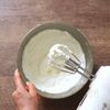 【ブルーベリーレアチーズタルト】オーブン不要！の工程3