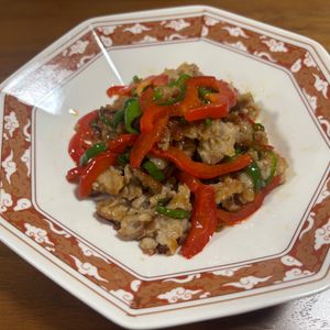 こむぎの作ってみた!投稿(ご飯がすすむ！豚こまピーマンの彩り青椒肉絲)