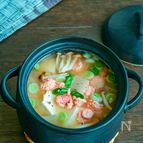 明太子と豆腐のチゲ・明太子の旨味がご飯に合います♪