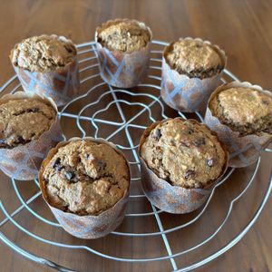 こむぎの作ってみた!投稿(混ぜて焼くだけ失敗なし♡米粉とおからのコーヒーマフィン)