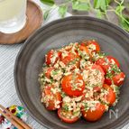 大葉でさっぱり＊トマトとツナの中華和え【夏の簡単もう一品】