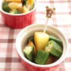 新じゃがとオクラのふんわりカレー炒め