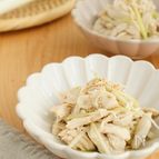 高たんぱく質でヘルシー！ささみと長ねぎのごま油風味