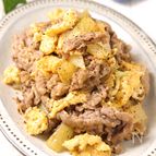すぐでき美味しい♪牛肉と卵の旨塩炒め
