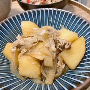 Natsukoの作ってみた!投稿(無水で味染み♡豚こま肉で！カレー肉じゃが)
