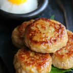 れんこんつくねのからし照焼き 月見おろし添え