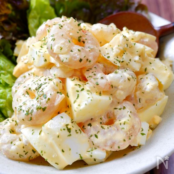 あと１品という時に♡『むきエビのタルタルサラダ』