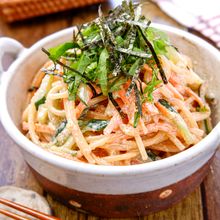【めんたいスパサラ】明太子好きにはたまらん！幸せスパサラ♡