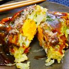 たまごまるごと✨キャベツと豆腐のふわとろおこたま焼き