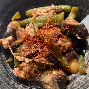 やまの作ってみた!投稿(ピリ辛味噌で豚バラ茄子炒め)