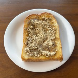 こむぎの作ってみた!投稿(きな粉トースト☆懐かしの給食☆朝食に)