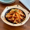 シャキうま！【じゃがいもとにんじんのソースきんぴら】