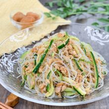 やみつきの梅ダレで食べる★ツナときゅうりのヘルシー春雨サラダ