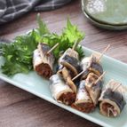 超簡単お魚レシピ♡あじの梅しそロールレンチン蒸し