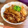 5分でごはんすすむ♡こんにゃくの甘辛キムチ炒め