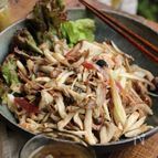 鮭缶ときのこのゆず胡椒サラダ