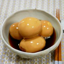 お酢が効いた味付け玉子