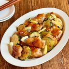鶏肉×ズッキーニで簡単！【和風レモンバターソテー】