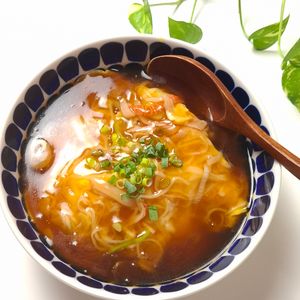 とのちゃまの作ってみた!投稿(【カニカマ天津飯】とろ〜り餡たっぷり♬︎おてがる中華♬︎)