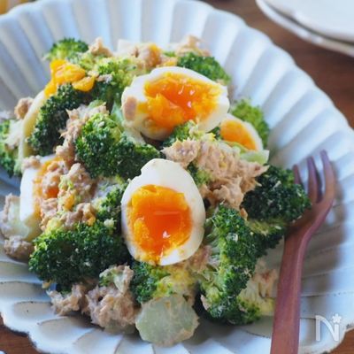 和風♪ブロッコリーと卵のツナマヨサラダ