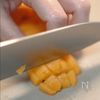 旬を楽しむスイーツおつまみ♪『びわのブルスケッタ』の工程1