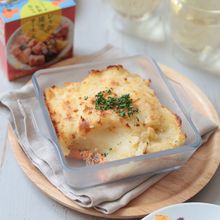 缶詰で簡単！サーモンとポテトのグラタン