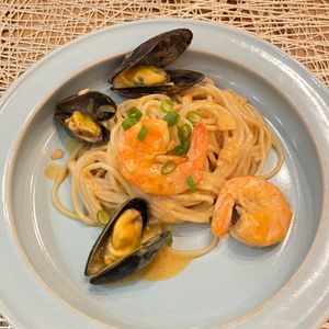 655509の作ってみた!投稿(うま味たっぷり【海老のトマトクリームパスタ】)
