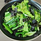 【レタスと青ネギのやみつきサラダ】野菜がもりもり食べれる♪