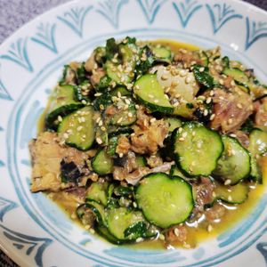 ヴェルの作ってみた!投稿(【サバ缶ときゅうりのさっぱり旨だれ和え】栄養満点◎5分副菜♪)