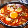 行列の韓国料理店の🍚10倍おいしいスンドゥブチゲ🤩の工程5