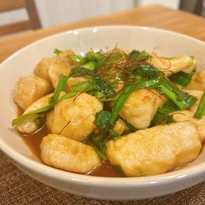 aym321の作ってみた!投稿(ワンパン10分！【鶏むね肉とにらの旨辛ポン酢炒め】)