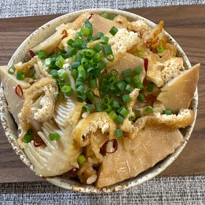 楽ラク手抜キッチン🐶🐾の作ってみた!投稿(筍と油揚げの炊き込みごはん♩味しみうま〜♡下処理後に冷凍可能)