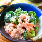 レンジで簡単至福の味♡エビとブロッコリーのエビマヨ風サラダ☆