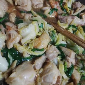 翔ママの作ってみた!投稿(ワンパン10分!【鶏肉とキャベツのスタミナ炒め】)