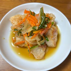 sakura🌸の作ってみた!投稿(さっぱり美味しい！『鶏むね肉の南蛮漬け』)