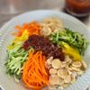 《甘酒で作るヤンニョム風たれで》野菜とお豆の韓国風あえ麺の工程4