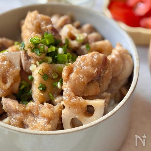 とろとろ〜シャキ！が美味しい【鶏れんこんおろし丼】