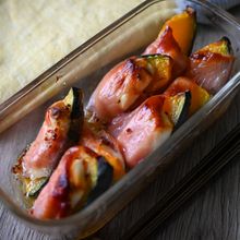 かぼちゃのクリチ生ハム巻き