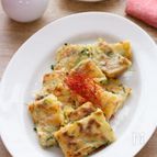 【節約おかず】豆苗とかにかまのチヂミ