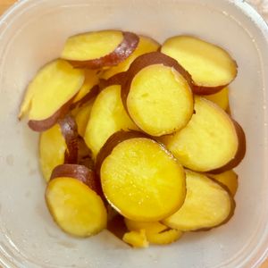 ゆちの作ってみた!投稿(レモン汁で簡単【さつまいものはちみつレモン煮】)
