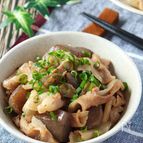 豚バラとちぎりこんにゃくの甘辛炒め