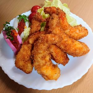 まゆのの作ってみた!投稿(お子様ランチの海老フライ)