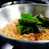 ツナ缶使って【菜花のスパゲッティ】の工程6
